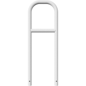 Protective bar made of steel tubing |  60 x 2.5 mm | with crossbar | total width: 500 mm | total height: 1400 mm | hot-dip galvanized